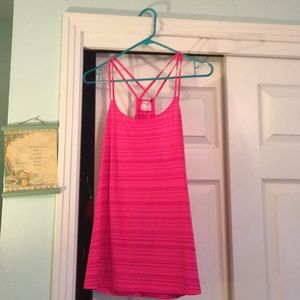 Pink work out tank